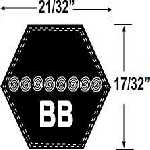 Mower Belts Double Sided (B Section)