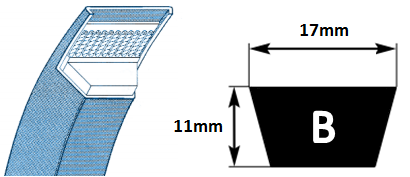 B54 Kevlar V Belt (6956)