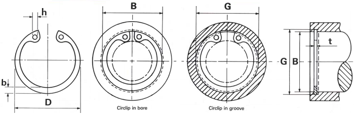 D1300/0760 76mm Internal Circlip (Pack of 100)