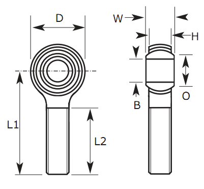 MP-M03 3mm Right Hand Rod End Bearing